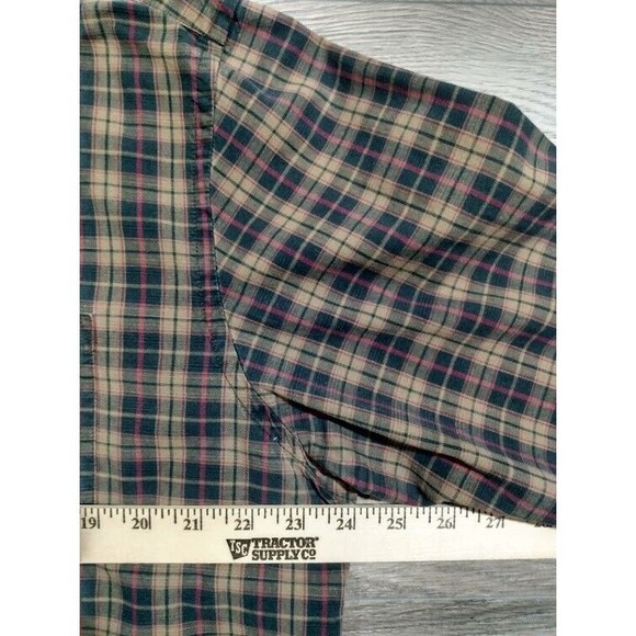 Narragansett Traders Long Sleeve Button Up Plaid Flannel Shirt Mens Extra Large - Picture 4 of 5
